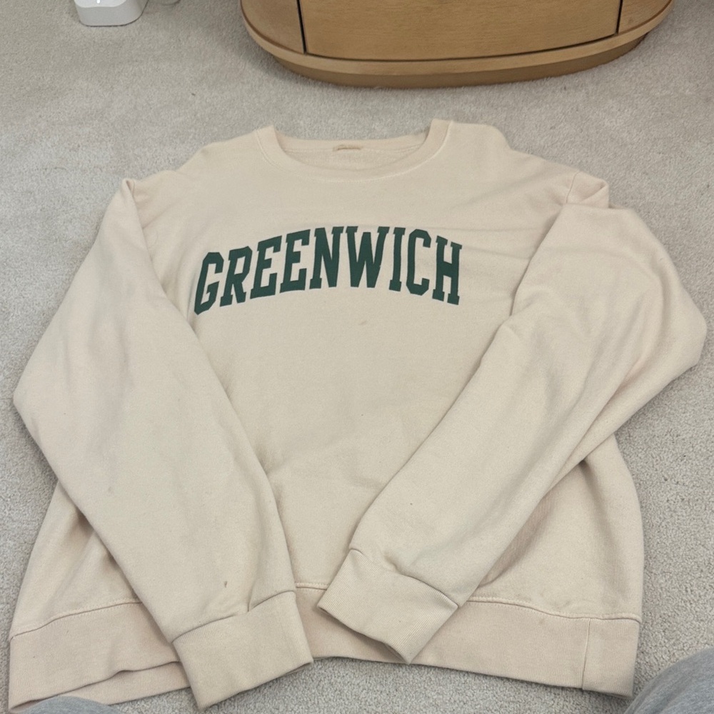 Greenwich Cream Sweatshirt from brandy